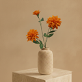 Dahlie — Eleganter Seidenstiel (3 Blüten)