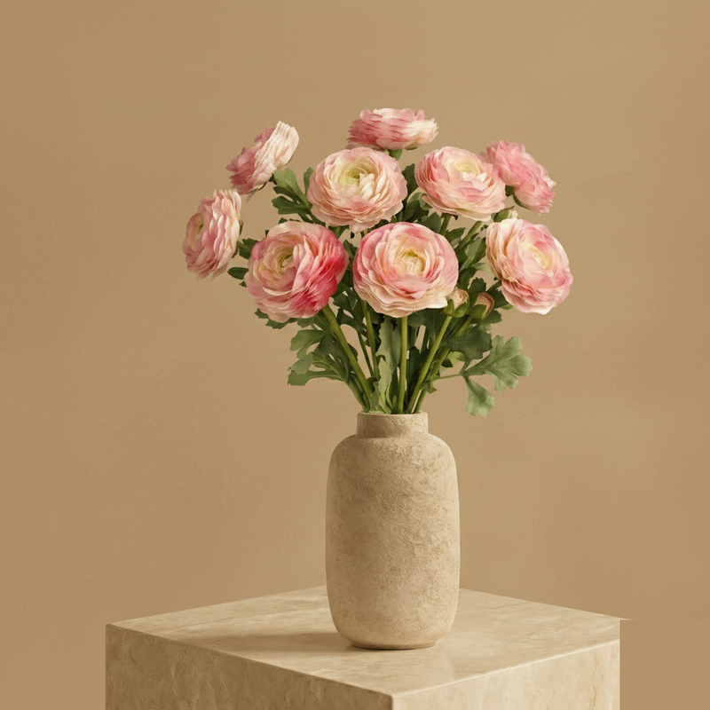 Real Touch Lotus — Premium Seidenset (6 Stiele)