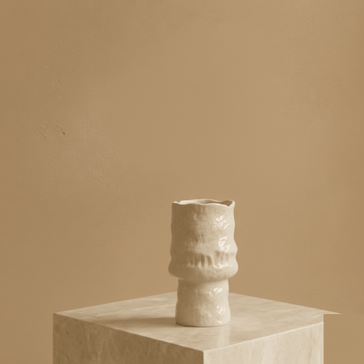Retro Keramikvase — Nordischer Akzent mit organischer Form