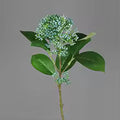 Korallen-Eukalyptus Fruchtzweig Kunstblume — Seitenansicht | Everblume