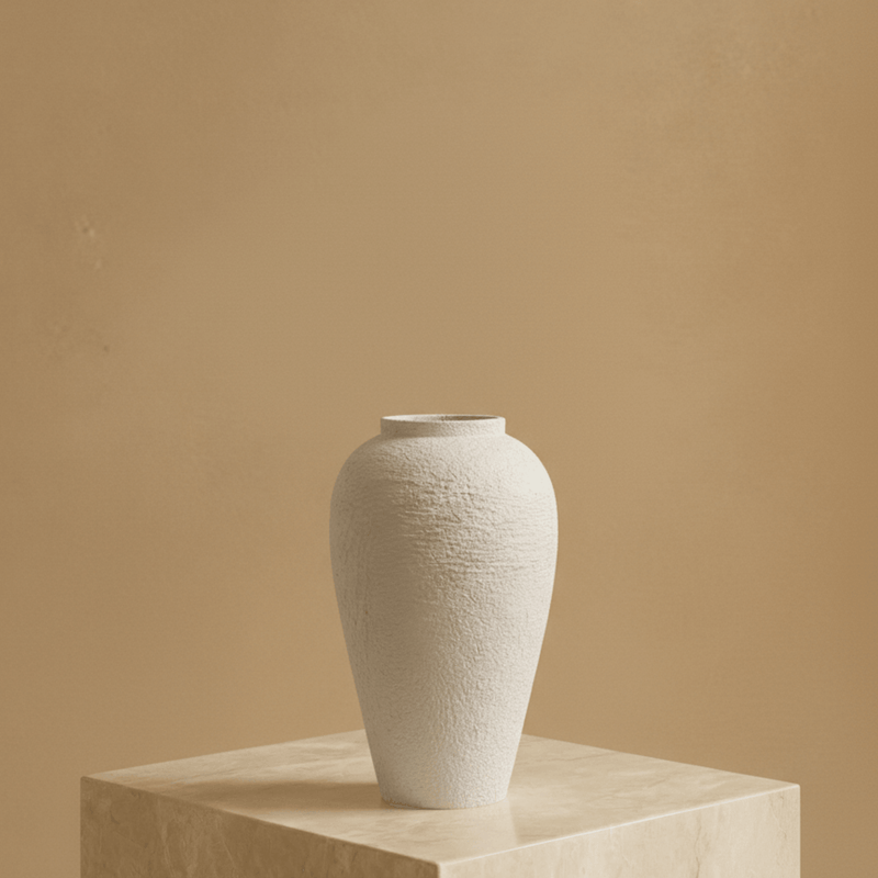 Wabi-Sabi Amphore — Elegante Strukturvase